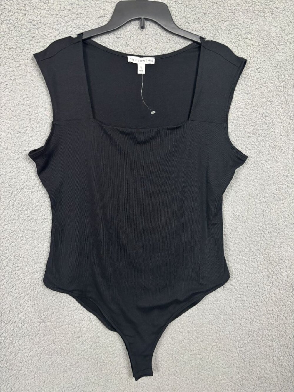 And Now This Women's Black Sleeveless Stylish Bodysuit Size XL New Without Tag's